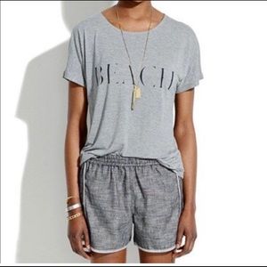 Madewell “beach” t shirt in gray, super soft!